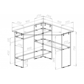 стол письменный сп-2 герда3